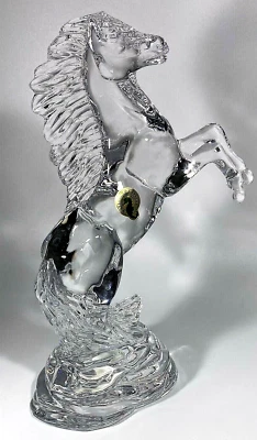 Waterford Crystal Rearing Horse Statue Sculpture Box only scuffed #305044400 - Image 1 of 4