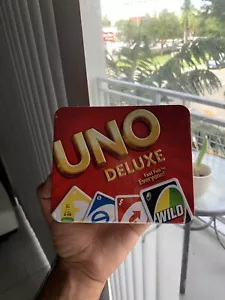 Mattel Games UNO Card Game Tin Deluxe - Picture 1 of 2