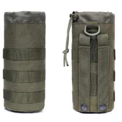 Bolsa táctica para botellas de agua MOLLE con cordón 1000D nailon portabotellas al aire libre Foto 1 de 4