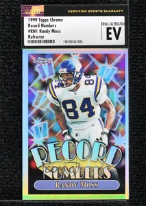 1999 Topps Chrome Record Numbers Refractor Randy Moss #RN1 HOF
