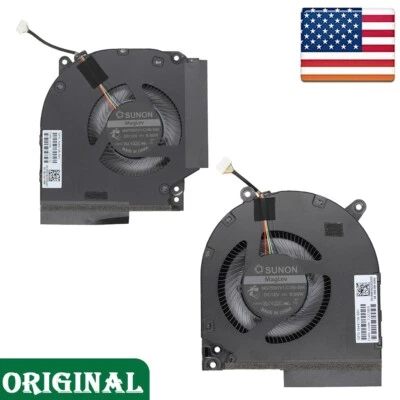 CPU GPU Cooling Fan Replacement N44738-001 For HP Victus 16-R 16-R0073CL Laptop - Image 1 of 3