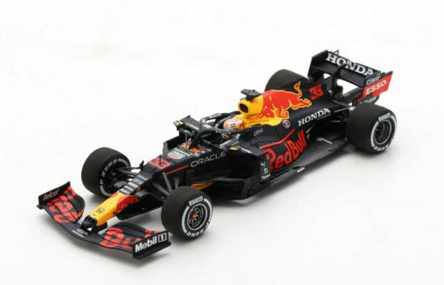 Spark Red Bull Racing Honda RB16B No.33 Winner Monaco GP 2021 Max Verstappen 1:43 Modellino Auto da Corsa (S7676)