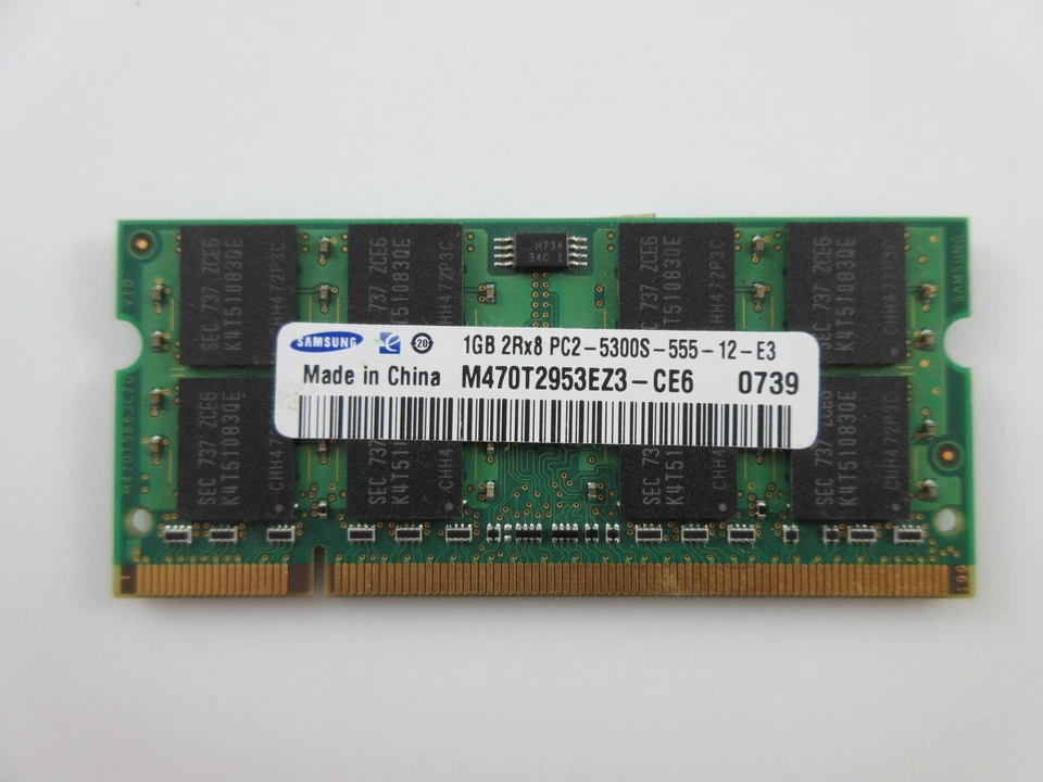 Ram Memory SODIMM 1 GB PC2-5300S SAMSUNG M470T2953EZ3-CE6 Original - Image 1 of 1