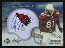 2007 Upper Deck Sweet Spot Signatures Silver Anquan Boldin #SSS-AB - 1/1