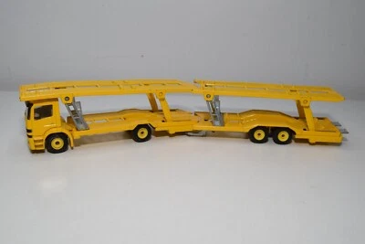B67 1:55 SIKU 3419 MERCEDES-BENZ ACTROS AUTO AUTO CAR TRANSPORTER BUONE CONDI... - Immagine 1 di 4