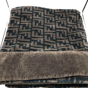 Coperta Asciugamano Spiaggia Fendi Asciugamano Bagno Colore Marrone Cotone 176x96cm Usato - Foto 1 di 4