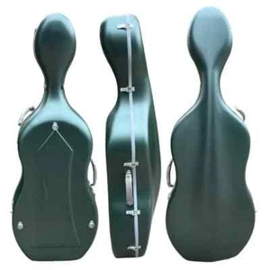 Estuche rígido para violonchelo verde abrazina fuerte 4/4 fibra de carbono, peso ligero 3 kg - Imagen 1 de 6