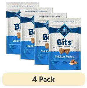 (4er Pack) Bits weiche Hundeleckerli für das Training, verbessert mit DHA, 11 Unzen Tasche - Bild 1 von 3