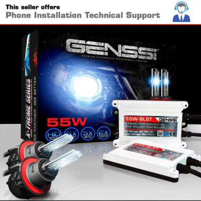 AC 55W HID Kit 9007 HB5 Bi-Xenon 5000K Bright OEM White Beam Conversion Light - Image 1 of 4