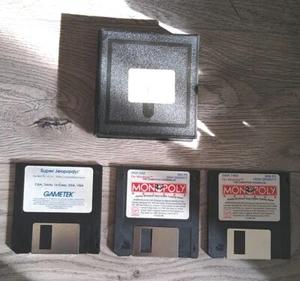 Vtg Monopoly Deluxe DOS for Windows IBM PC, Virgin Games 1992 & Super Jeopardy - Picture 1 of 7