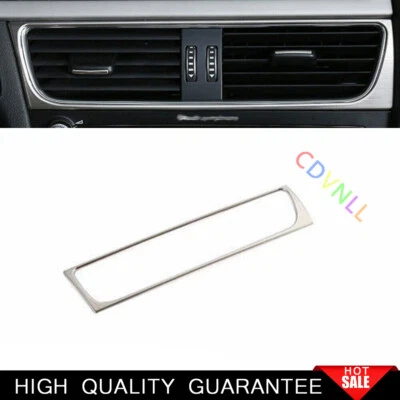 For Audi A4 A5 2009-2016 Silver Steels Central Console Air Outlet Vent Trim 1* - Image 1 of 4