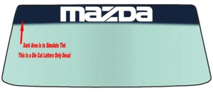 FITS A MAZDA CUSTOM WINDSHIELD BANNER DECAL - WITH APPLICATION TOOL - Picture 1 of 5