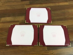 Rolex Vintage Notizblockhalter/Notizen 3er Set  - Bild 1 von 10