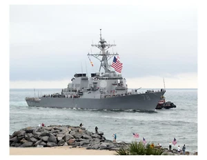 US Navy Ship USS Porter (DDG-78) 8x10 Photo On 8.5" x 11" - Picture 1 of 1