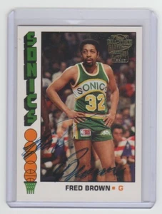 FRED BROWN 2005-06 Topps 1952 Style Fan Favorites Autograph SP ON CARD AUTO Iowa - Picture 1 of 2