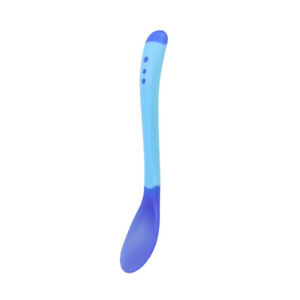 Children's Temperature Sensing Spoon Soft Silicone Tableware Baby Feeding Spoon,