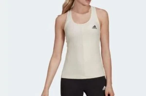 adidas Aeroready Women's Breathable Sport Tank Top White (Sizes: M,L,XL) GT0159 - Picture 1 of 5