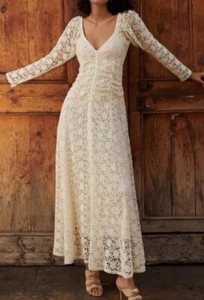 By TiMo Midikleid Häkel Baumwolle Full, Gr. M, Neu, Off White - Bild 1 von 4