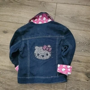 Hello Kitty jacket Denim Sanrio Jean Jacket Size Kids 4 2010 - Picture 1 of 6