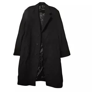Movimento Overcoat Mens Sz 56 L Italian Made Wool Coat Jacket - Picture 1 of 16