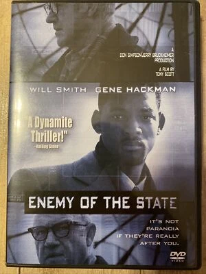 Enemy of the State (DVD, 1999) Will Smith, Gene Hackman, Jon Voight - MINT - Image 1 of 4