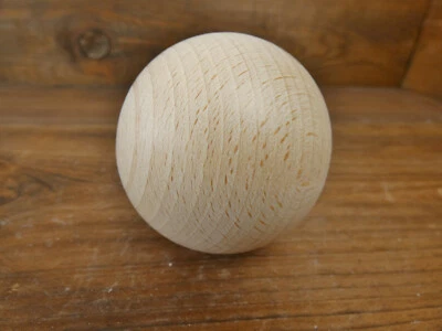 5 Holzkugeln Buche massiv ohne Bohrung Ø 70 mm Kugel Holzkugel Massivholzkugel - Bild 1 von 4