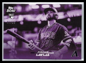 2024 Topps Black & White 91 Jordan Lawlar Diamondbacks Purple RC /25 - Bild 1 von 2