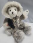 Bearington Collection Eskimo Polar Bear & Penguin Plush Stuffed Animal Fur Coat 