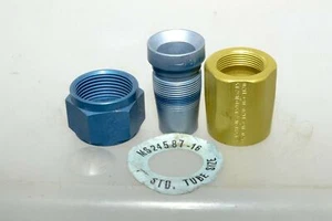 AIRCRAFT  1 Inch AVIATION STRATOFLEX FITTINGS NEW51MS24587 NSN 4730-00-093-8351	 - Picture 1 of 9
