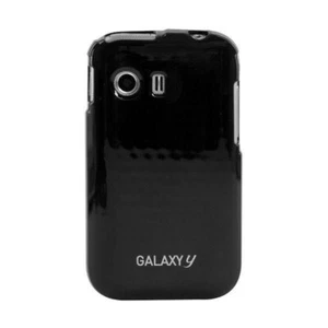 COQUE SAMSUNG GALAXY Y NOIR GLOSSY SILICONE SOUPLE (TPU) - Photo 1 sur 1