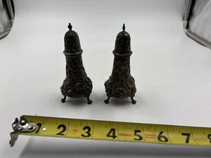 Paar Sterling RITTER & SULLIVAN Salz & Pfefferstreuer REPOUSSE - Bild 1 von 5