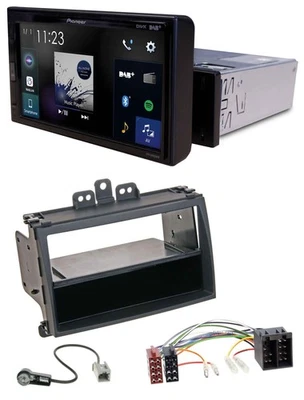 Pioneer DAB MP3 Bluetooth USB Autoradio für Hyundai i20 08-11 Rubber-Touch Ablag - Bild 1 von 4