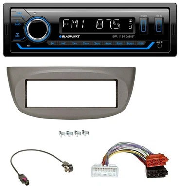 Blaupunkt Bluetooth USB DAB MP3 Autoradio für Renault Twingo ab 2015 beige-grau - Bild 1 von 4