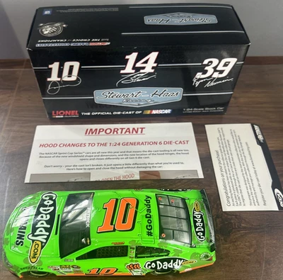 Danica Patrick #10 GoDaddy 1/24 Die-Cast 2013 SS 1 of 816 with paperwork Nascar - Image 1 of 4