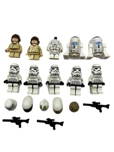 Lego Star Menge 9 Stormtrooper x5, Snowtrooper Anakin * 2 R2D2 * 2 & Zubehör - Bild 1 von 2