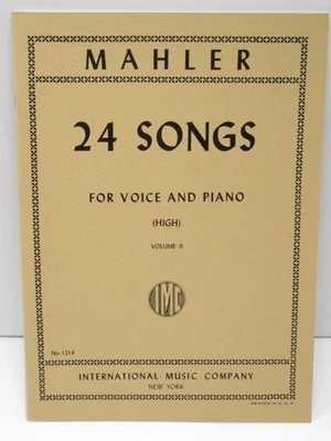 Mahler Song Selection Volume 2 (for high voice) (vocal+piano) Imported Score Mah - Image 1 of 4