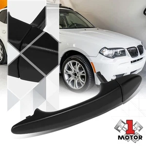 [Lado trasero izquierdo] Manija de tracción de puerta exterior negra texturizada para 03-10 BMW X3 E83 - Imagen 1 de 6