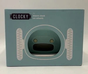 Clocky Alarm Clock on Wheels Rare Clocky Blue Color Runs and Hides New Open Box - Picture 1 of 8