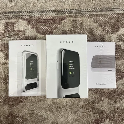 Ryoko Pro 4G LTE WiFi Router + Docking Station + Waterproof Case - New & Sealed - Image 1 of 4