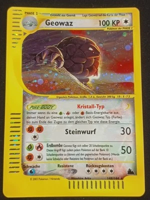 Geowaz  Crystal Holo 148/144 Skyridge Deutsch NM Pokemon - Bild 1 von 2