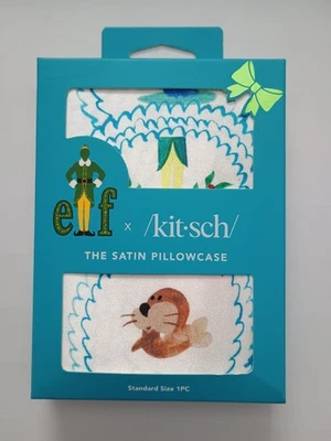 Funda de almohada Elf North Pole x Kitsch The Satin tamaño estándar 1 pieza 26" x 19" (1) Foto 1 de 2