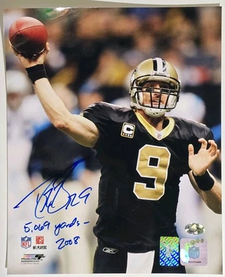 Drew Brees Autographed Signed 8x10 With COA New Orleans Saints W/ Inscription  - Image 1 of 4