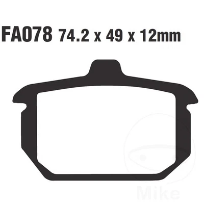 EBC Brake Pads Sintered HH rear For Harley Davidson XLX 61 1000 1983-1984 - Imagem 1 de 4