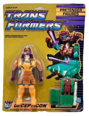 BLUDGEON PRETENDER FIGURE TRANSFORMERS G1 HASBRO TAKARA 1988 MOSC DECEPTICON - Imagen 1 de 4