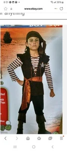 Boys Buccaneer Rouge Pirate Mate Costume Size S 4/6 - Picture 1 of 1