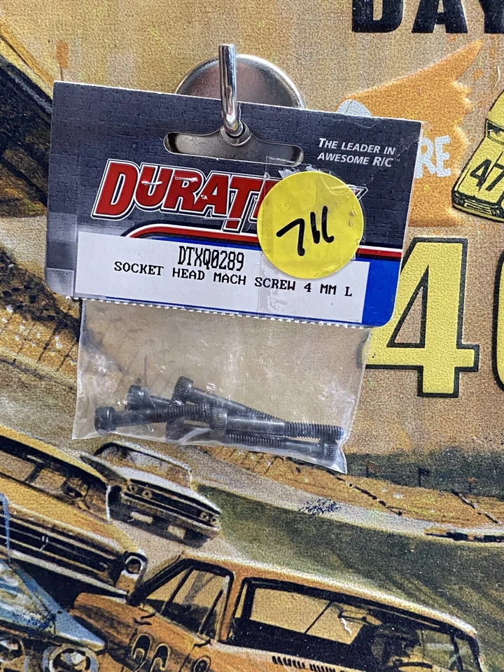 Duratrax DTXQ0289: Socket Head Machine Screw 4mm L{6pc}NewInPack USA Shipped - Image 1 of 4