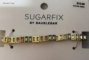 Sugarfix von Baublebar 7" Stretch Armband goldfarben nickelfrei rechteckige Glieder - Bild 1 von 3