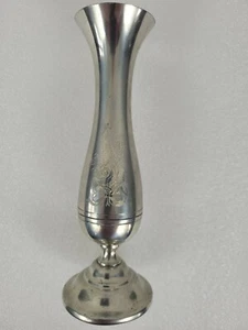 (Vintage) Stieff Pewter # P131 Flower Bud Pedestal Hollowware Vase 7" - Picture 1 of 4