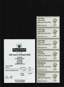 MACHIN NDC GUILDHALL 500 YRS RM OP A009 JUNE 2016 Coll Strip POST GO FV £17.65 - Picture 1 of 1