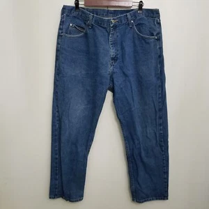 Wrangler Mens Jeans 38x30 Five Star Premium Relaxed Fit Medium Wash - Picture 1 of 7